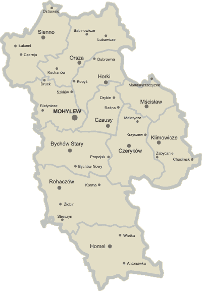 Mapa guberni mohylewskiej