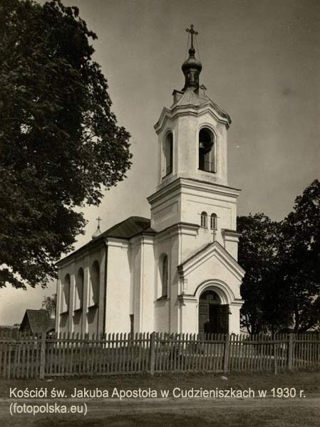 Cudzieniszki - Catholic church of Saint James the Apostle