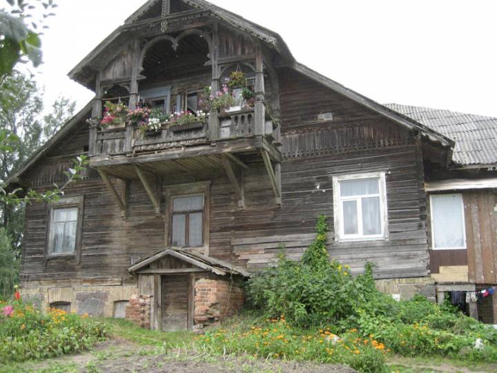  Каратишки, вёска (Трокі вясковая гміна). Osikowo - dawny dwór Generała Mikołaja Osikowskiego
