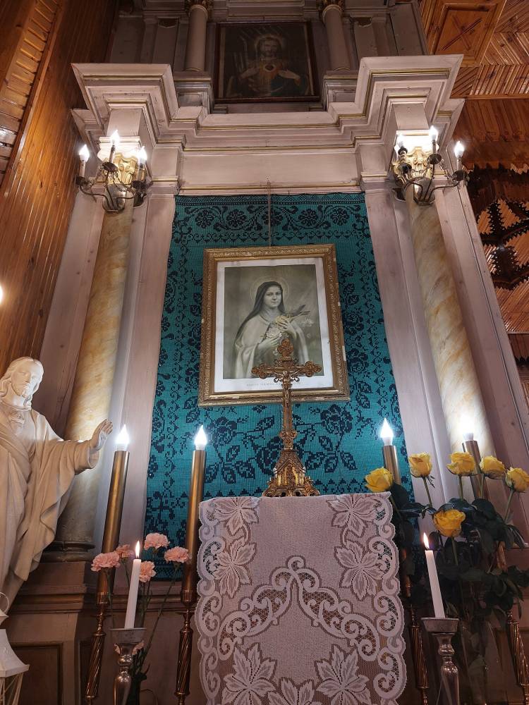  Dieveniškės, market town (Dziewieniszki rural commune). Fragment wnętrza kościoła w Dziewieniszkach