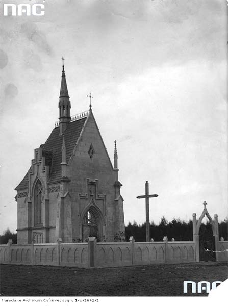  ,  ( ). Hruszówka, województwo nowogrodzkie. Kaplica grobowa Rejtanów. <br>Fot. 1928-05
