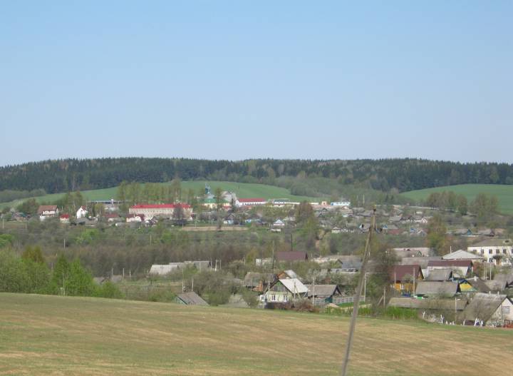 Гайна, агрогородок (Гайненский сельсовет). Сяло Гайна. Погляд са старажытнага селішча, з якога пачалася Гайна...