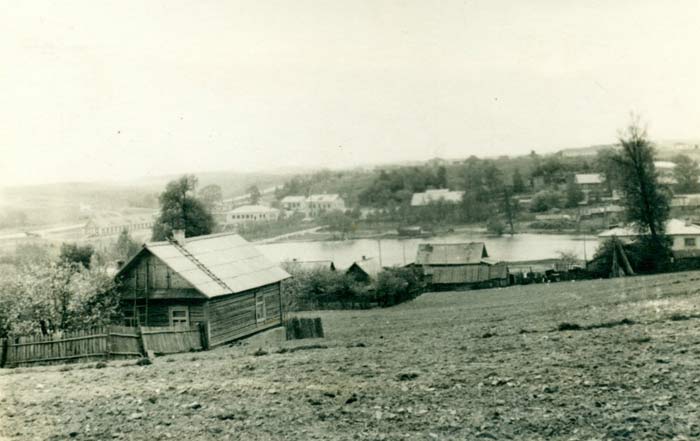  Logoza, village (Hajnienski rural council). Лагаза (цэнтр)
