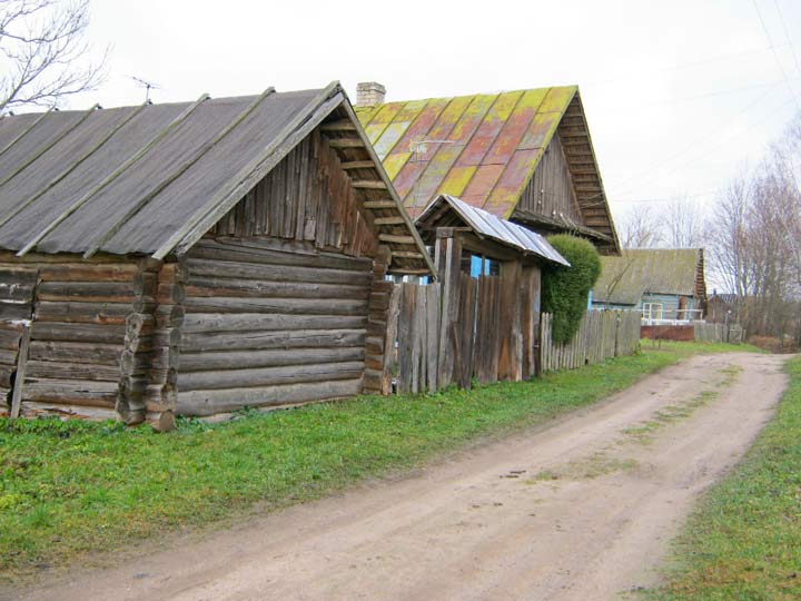  Sliżyno, wieś   (Januškavicki sielsowiet  ). Стары сялянскі двор