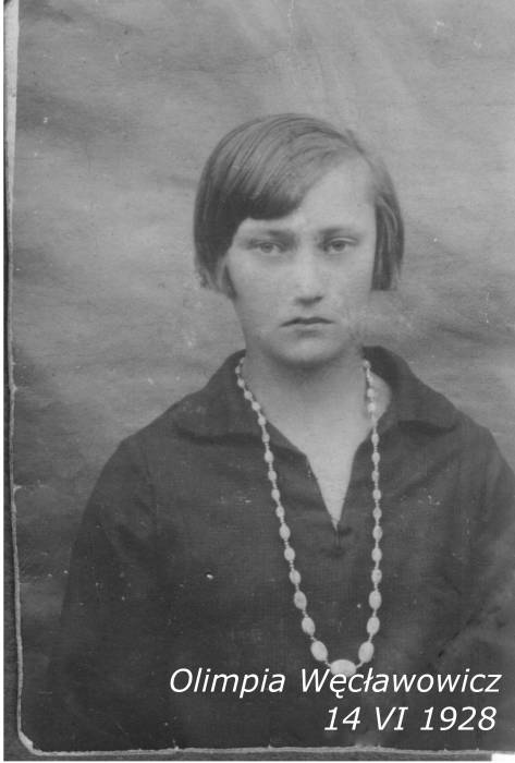  Ohłobliszki, futor (Eygerdovskiy selsovet). Olimpia Węcławowicz a później Bobrowska z folwarku Brzezina za Holszanami.