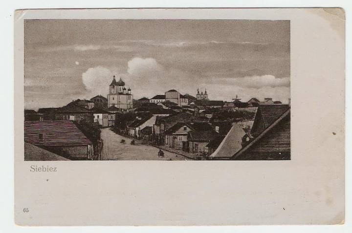  Себеж, город ( ). Вид на Себеж. Храмы Рождества Христова (передний план) и Святой Троицы (задний план)