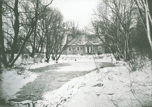  Gubernja II, folwark (Błoty rural commune). Стаў у парку<br>здымак І. Аткінсона 1899 г.