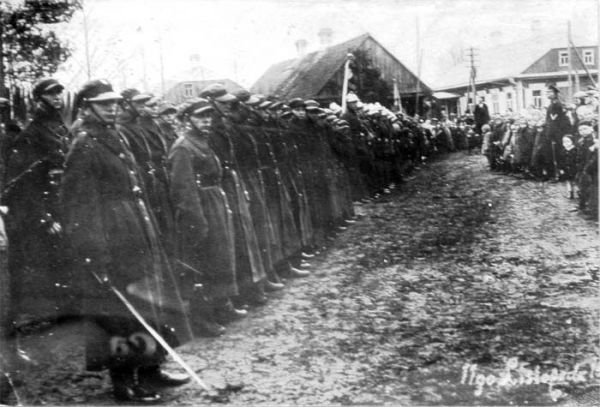  Hancewicze, town ( ). Ганцавічы. Заняткі стральцоў. 1934 г.