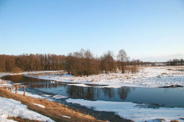  Jaroszuki, zaścianek (Nowa Mysz gmina wiejska  ). r. Myszanka w pobliżu Jaroszukow (2010-03-08)