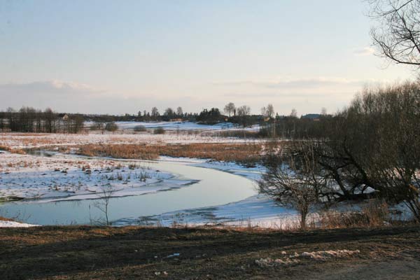  Jaroszuki, zaścianek (Nowa Mysz rural commune). r. Myszanka w pobliżu Jaroszukow (2010-03-08)
