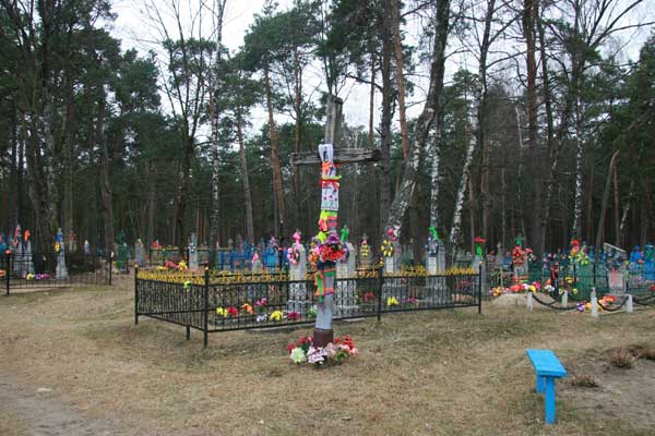 Łyszcze, village (Łyščanski rural council). Могілкі ў Лышчы<br>Фота 03.04.2010