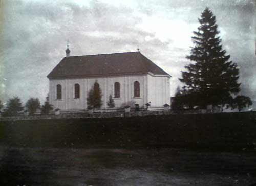  Niehniewicze, agromiasteczko   (Niehniewicze sielsowiet  ). Касцёл у Нягневічах. Здымак пач. ХХ ст.