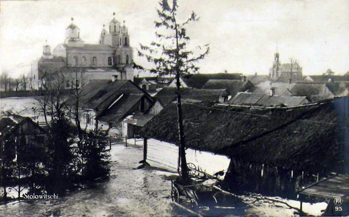  Stołowicze, agrotown (Stałovicki rural council). Сталовічы на здымку з альбома Peter August Beck