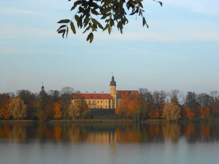  Zamek Radziwiłła, castle (Łań rural commune). Замак Радзівілаў у Нясвіжы