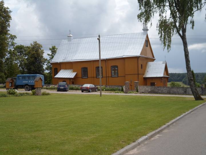  Gudogaje, village (Gudogayskiy rural council). Kościół w Gudogajach
