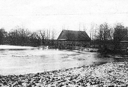  Zakrzewszczyzna, village (Geranenskiy rural council). Młyn i młyński staw. Kserokopia zdjęcia