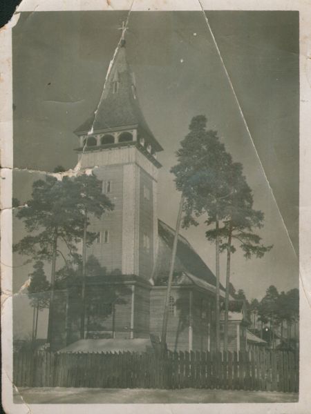  Берёзовка, город ( ). Касцёл у Бярозаўцы. Фота 1934 года.