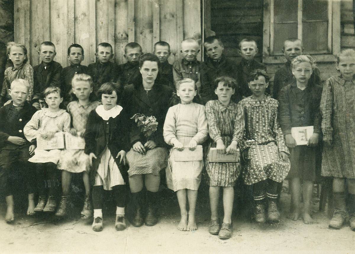  Шчонава, вёска (Райцаўскі сельсавет). деревня Шчонава. 1950 г. 