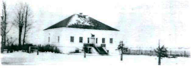  Proście, folwark   (Horodziej gmina wiejska  ). Усадебный дом Протасевичей в Простях. Фотография 1954 года.