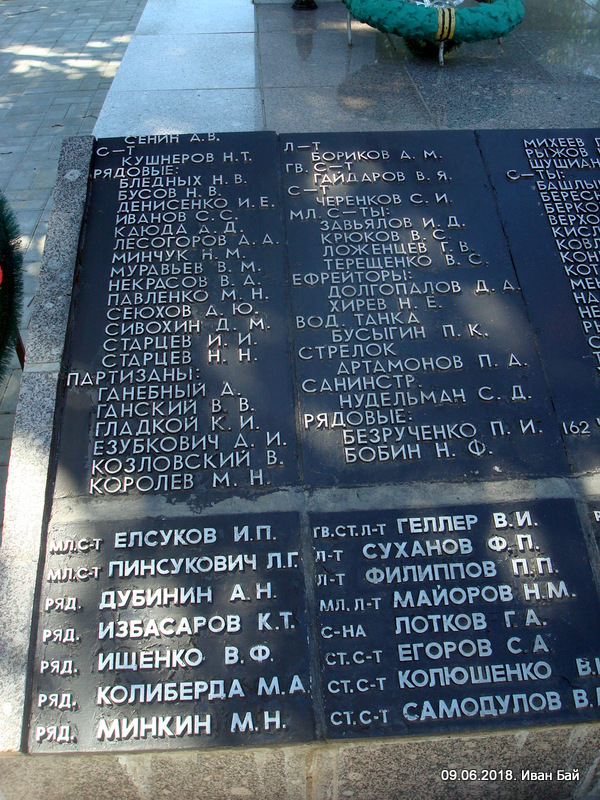  Дзісна, горад ( ). Фамилии погибших