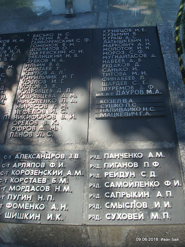  Дзісна, горад ( ). Фамилии погибших