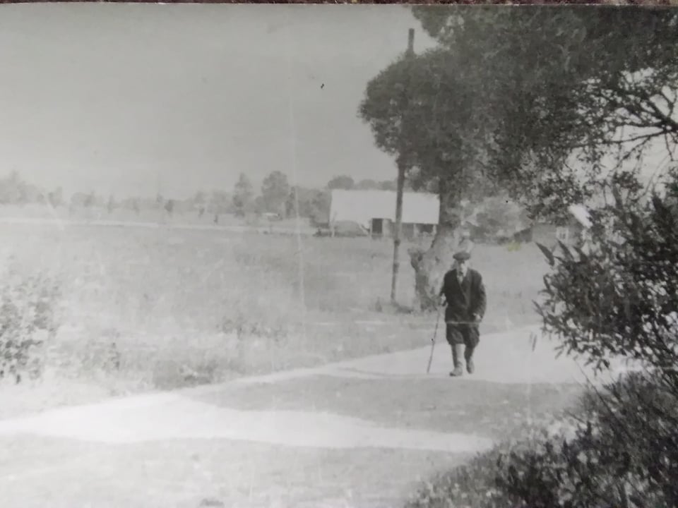 Giejsiszki, colony (Mejszagoła rural commune). Центральная улица в Гейсишках