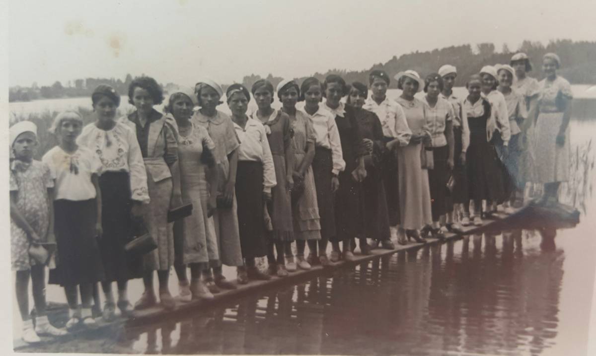  Корви, вёска (Мейшагола вясковая гміна). На озере