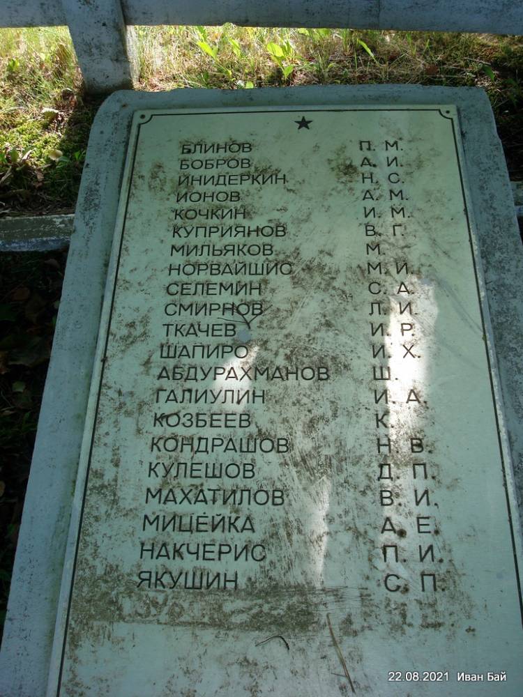  Maskalenyaty, village (Daŭhapolski rural council). Фамилии похороненых