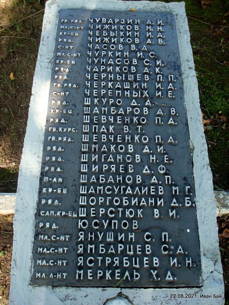  Maskalenyaty, village (Daŭhapolski rural council). Фамилии похороненых