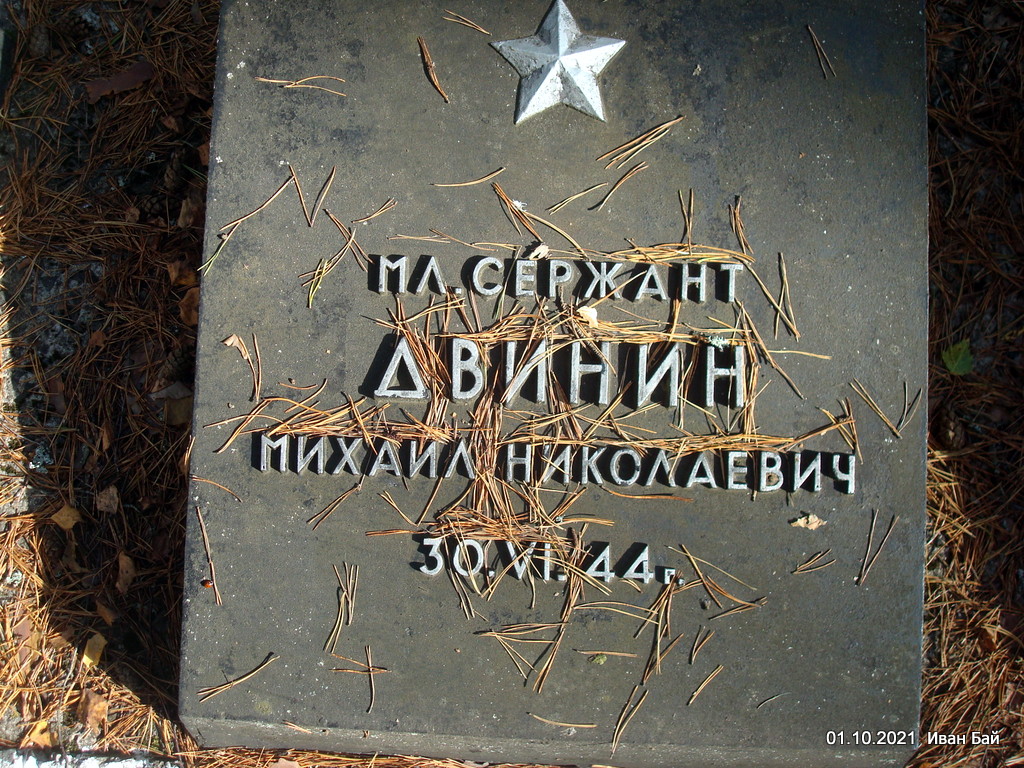  Pukanaŭka 2, wieś   (Zajeziorje sielsowiet  ). Надгробиезахороненного с фамилией 