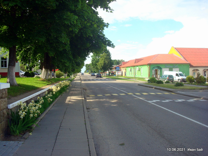  Worniany, agromiasteczko   (Worniamy sielsowiet  ). Улица в Ворнянах