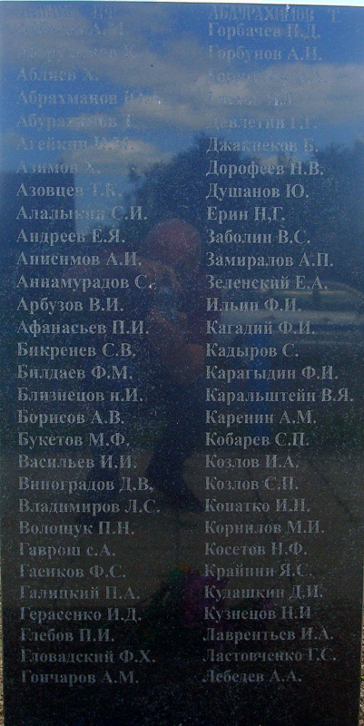  Заложье, деревня (Радомльский сельсовет). Фамилии захороненных