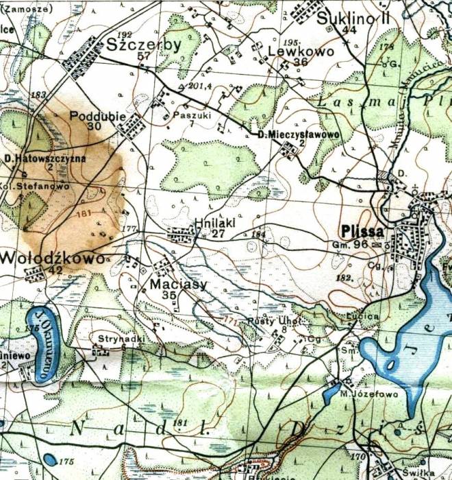 Mieczysławowo, majątek (Plisa gmina wiejska  ). 
