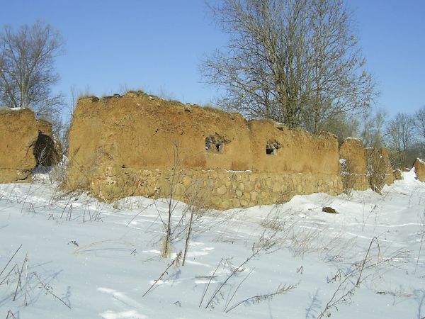  Dauble, village (Opsaŭski rural council). придомок KRZYKACZ,руины хлева