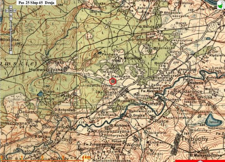  Альхимовщина, застенок (Друя сельская гмина). 