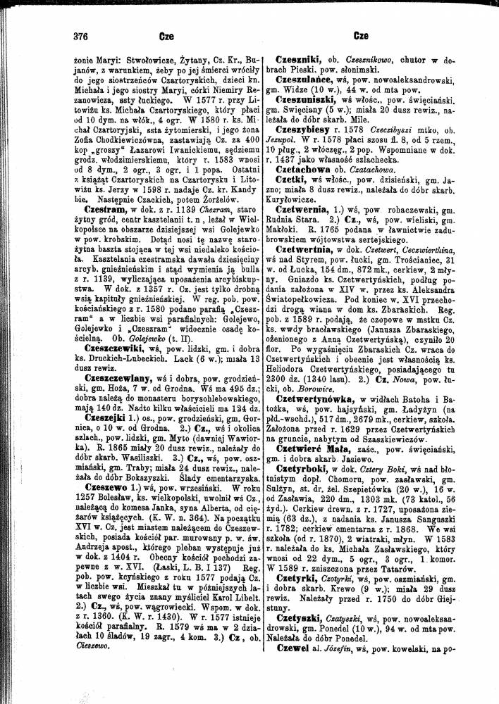  Чашчаўляны, фальварак (Гожа вясковая гміна). 