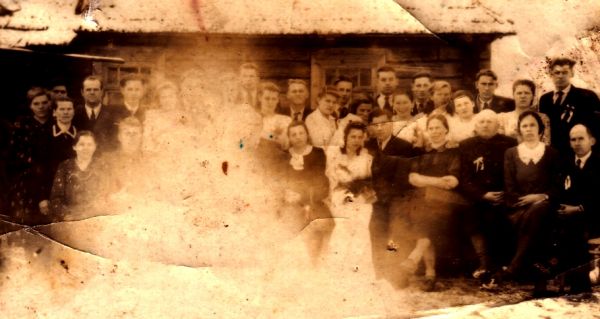  Grań, wieś   (Rubiaževicki sielsowiet  ). Wesele