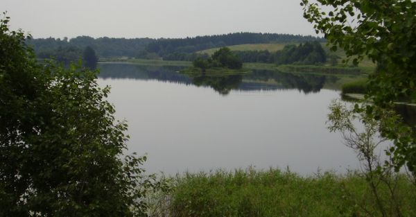  Kancerowo, village (Jaznienski rural council). 2006г. Озеро Канцерово.