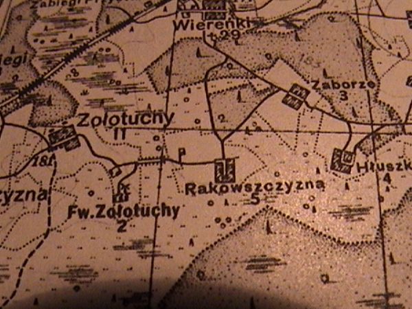  Rakowszczyzna, folwark   (Parafianów gmina wiejska  ). Mapa