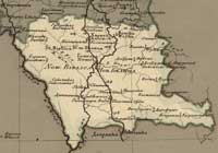 Мапа Беліцкага (Гомельскага) павета, 1820 год