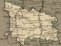 Карта Рогачёвского уезда, 1820 год