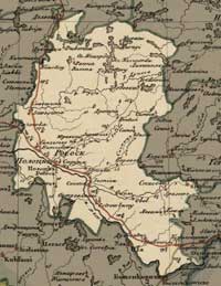 Map of the Polock uezd, 1820 year